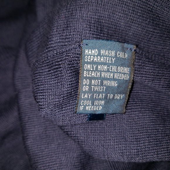 Polo By Ralph Lauren Navy Blue Pima Cotton V Neck Sweater Vest Size XL - Picture 4 of 7